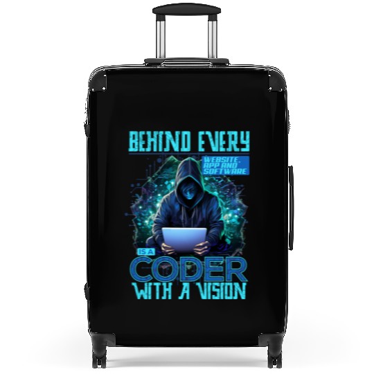 Behind Every Vision is a Coder Software Developer Suitcases