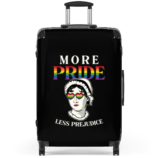 LGBT More Pride Less Prejudice Rainbow Gay Pride Suitcases