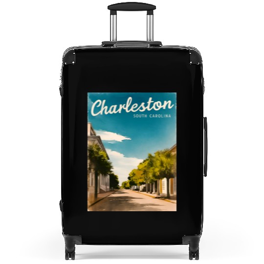 Vintage Travel Charleston South Carolina Retro Suitcases