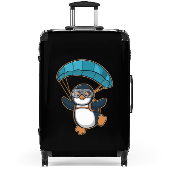 Skydiving Penguin Adventure Suitcases