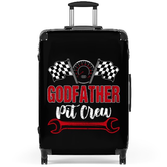 Godfather Pit Crew Birthday Racing Car Suitcases