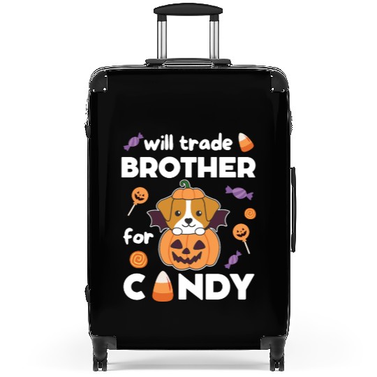 Jack Russell Halloween Trade Brother For Candy Suitcases