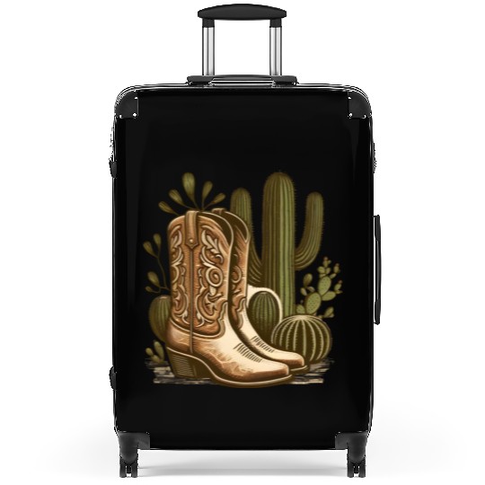 Rustic Charm Western Footwear and Flora Suitcases