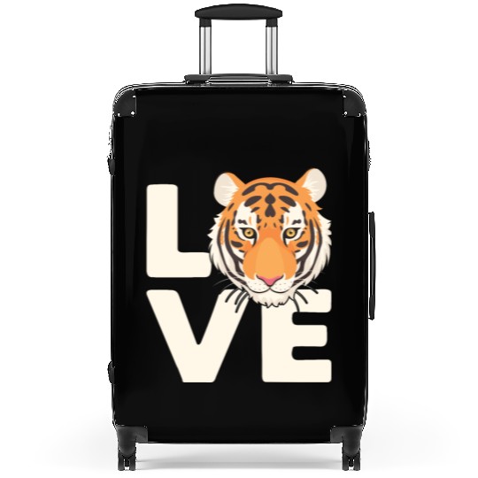 Tiger Love Nature Lover Safari Wildlife Animal Suitcases