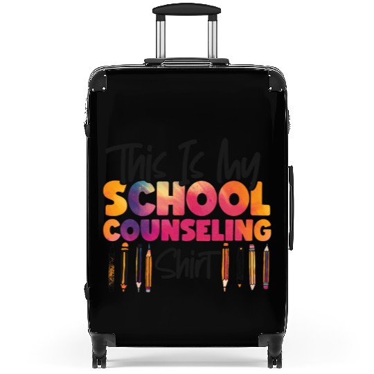 School Counselor Watercolor This Suitcases