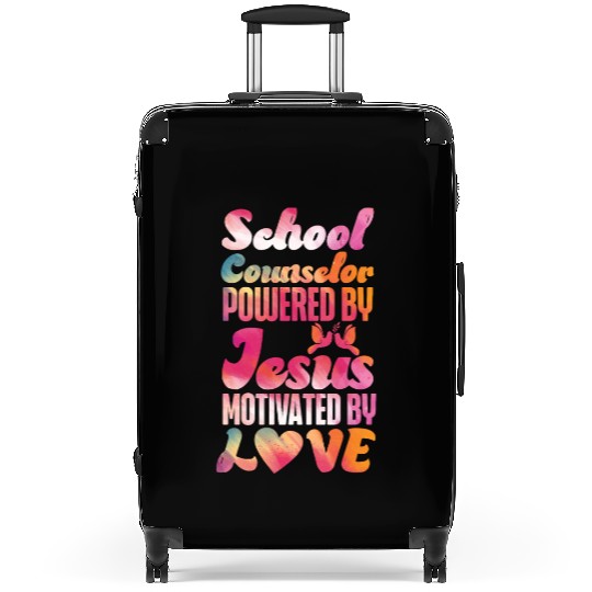 School Counselor Jesus Faith Suitcases