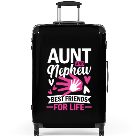 aunt and nephew best friends for life Suitcases