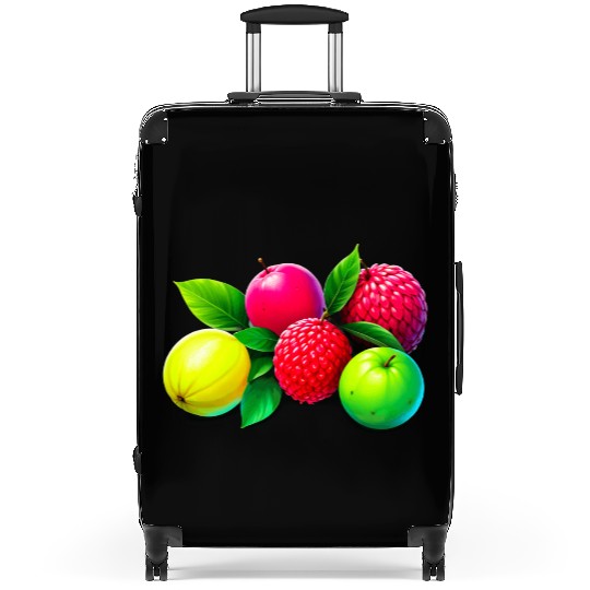 Colorful Fruit with Detailed Texture Suitcases