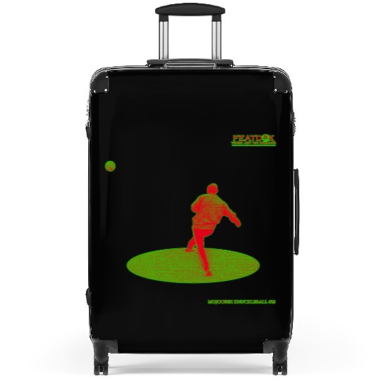 Black Light Green Knuckleball 18 Suitcases