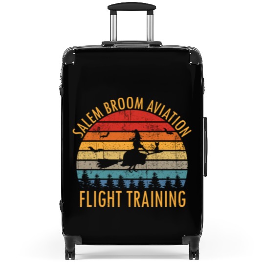 Womens Salem Broom Aviation Flight Halloween Suitcases