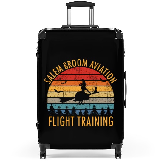 Womens Salem Broom Aviation Flight Halloween Suitcases
