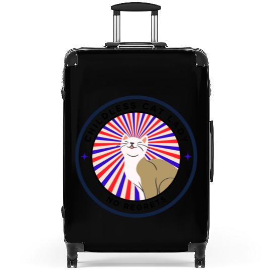 Childless cat lady. no regrets Suitcases