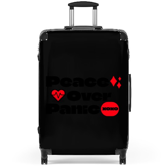 Peace Over Panic Anxiety Mental Health Suitcases