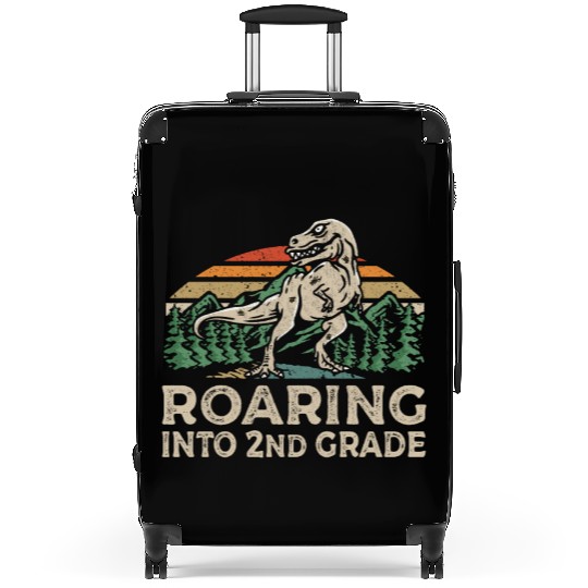 Roaring 2nd Grade Dinosaur T Rex Back To School Suitcases