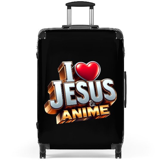I Love Jesus & Anime Suitcases