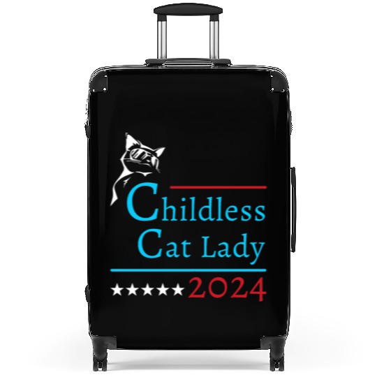 "Childless Cat Lady" Kamala Harris 2024 Suitcases
