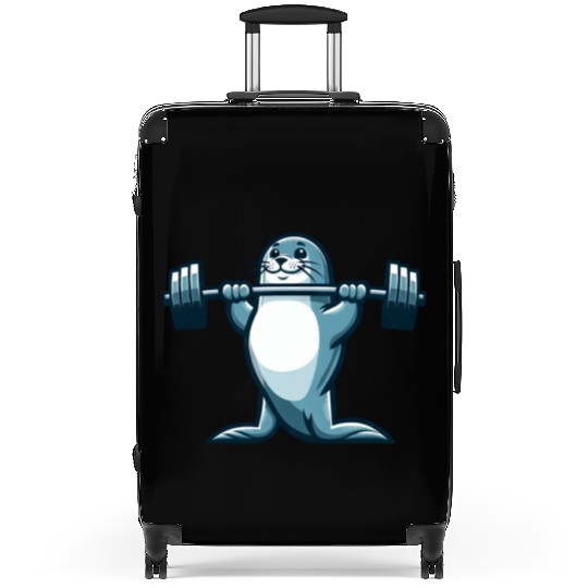 Seal fitness workout gym barbells training Suitcases