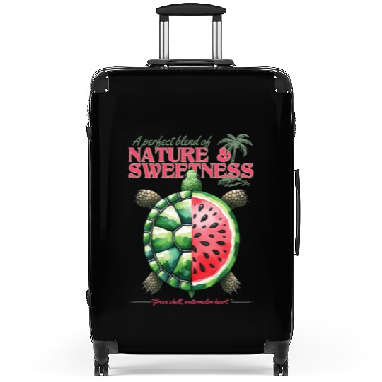Watermelon Turtle Lover Funny Summer Design Suitcases