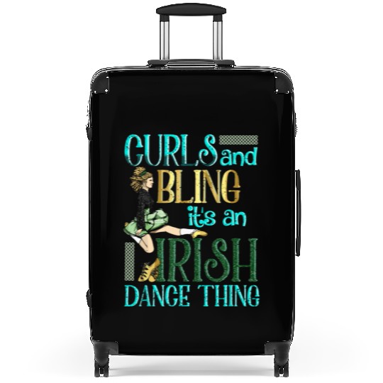 Curls And Bling Irish Dance Thing Dancer Girls Suitcases