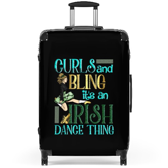 Curls And Bling Irish Dance Thing Dancer Girls Suitcases