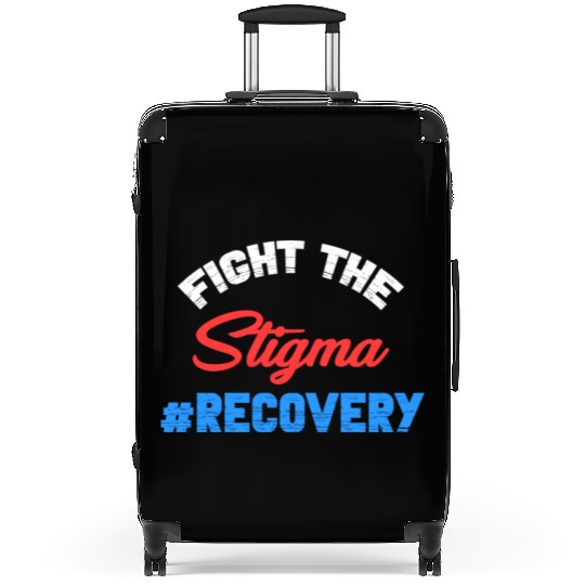 Fight The Stigma #Recovery Overdose Sobriety Suitcases