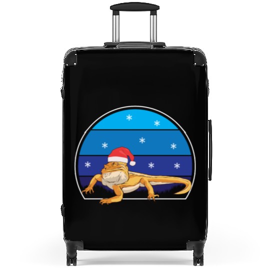 Iguana Christmas Light Sweater Funny Animals Lover Suitcases