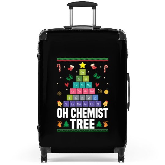 Christmas Tree Chemistry Science Periodic Table Suitcases