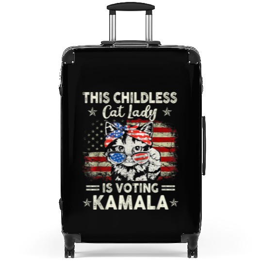 This Childless Cat Lady is Voting Kamala Harris 20 Suitcases