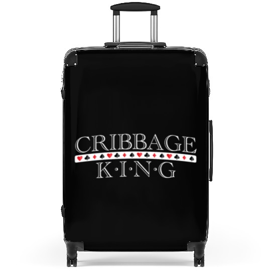 Cribbage King Card Player Graphic Print Idea Suitcases