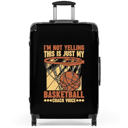 This Is Just My Basketball Coach Voice 1 Suitcases