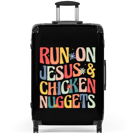 Run on Jesus and Chicken Nuggets Suitcases