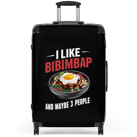 I Like Bibimbap And Maybe 3 People - Korean Food Suitcases