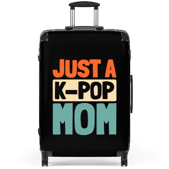 K Pop Just A Kpop Mom Suitcases
