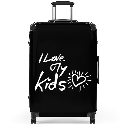 I Love My Kids - Black Suitcases