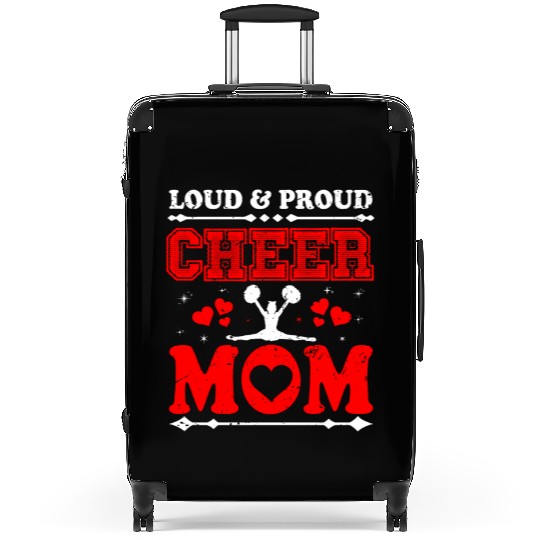 Loud & Proud Cheer Mom Cheerleading Mother's Day Suitcases