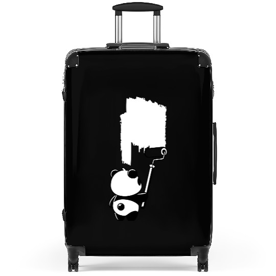 Panda Painting Suitcases