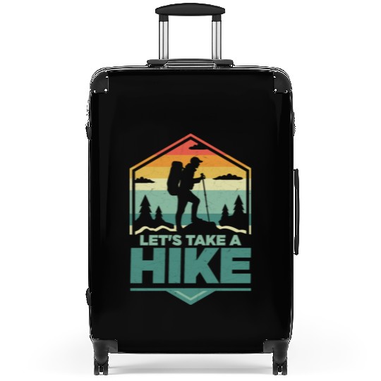 Let's Take A Hike Hiking Hiker Suitcases