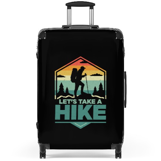 Let's Take A Hike Hiking Hiker Suitcases