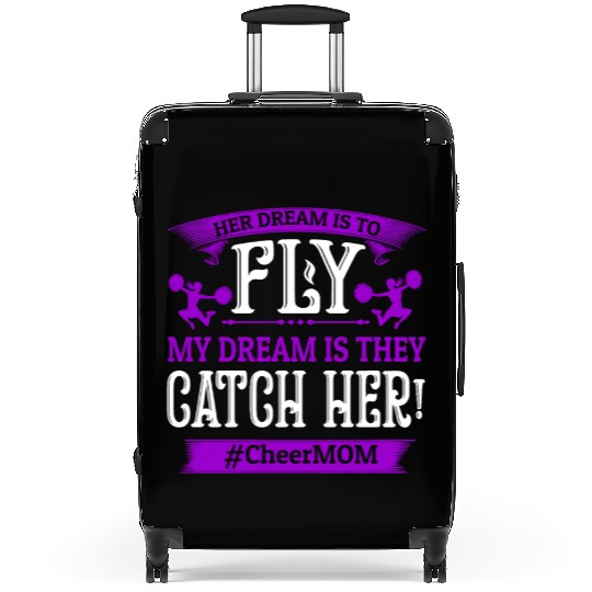 Dream Cheer Mom Cheerleading Mommy Mother's Day Suitcases