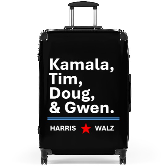 Harris & Walz | Kamala, Tim, Doug & Gwen Suitcases