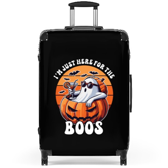 I'm Just Here For The Boos Cute Ghost Funny Ghoul Suitcases