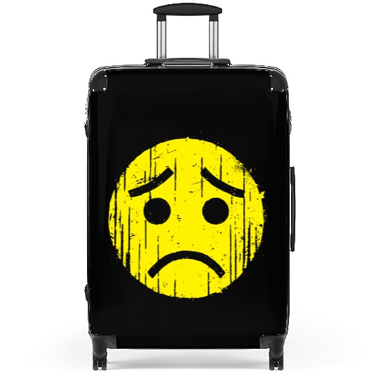 Depressed Emoticon Suitcases