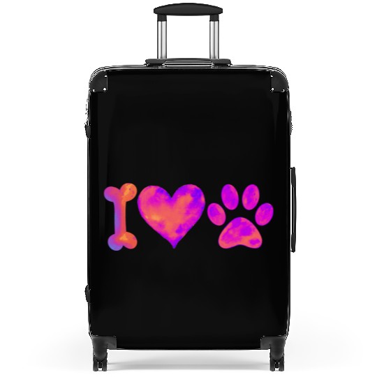 I Love My Dog Suitcases