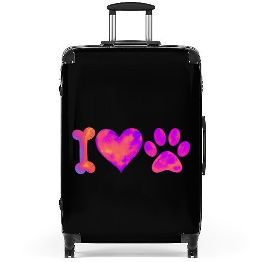 I Love My Dog Suitcases