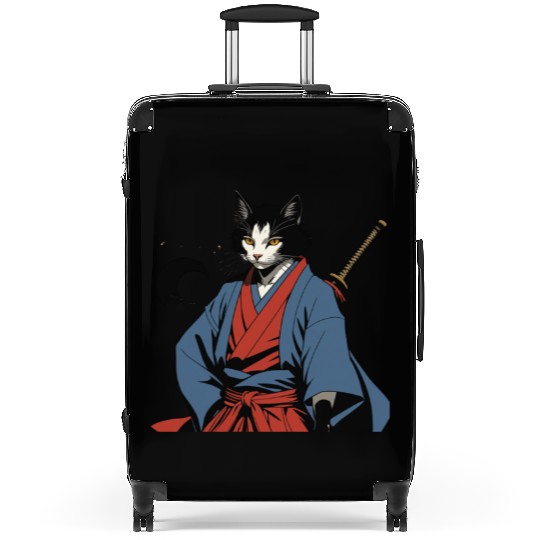 Samurai Cat Suitcases