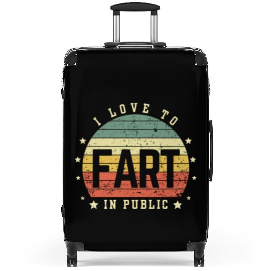 I Love To Fart In Public Suitcases