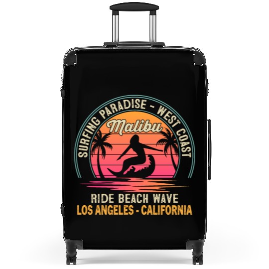 A NEST COAST NG PARADISE - SURFING Malibu RIDE BEA Suitcases