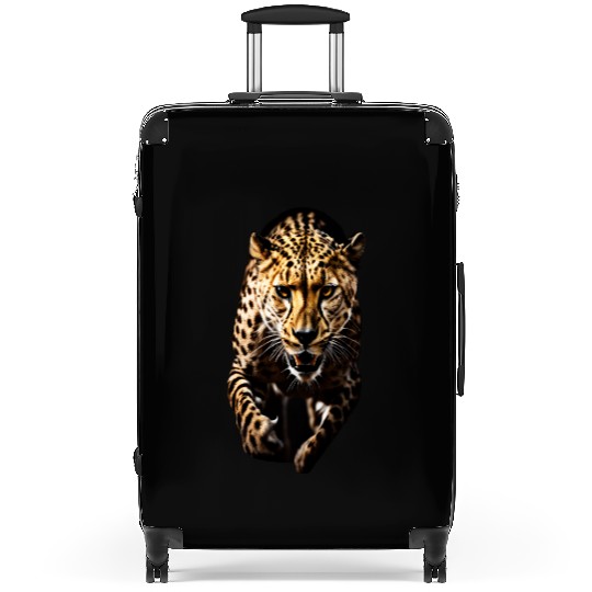 A Cheetah in Motion Suitcases