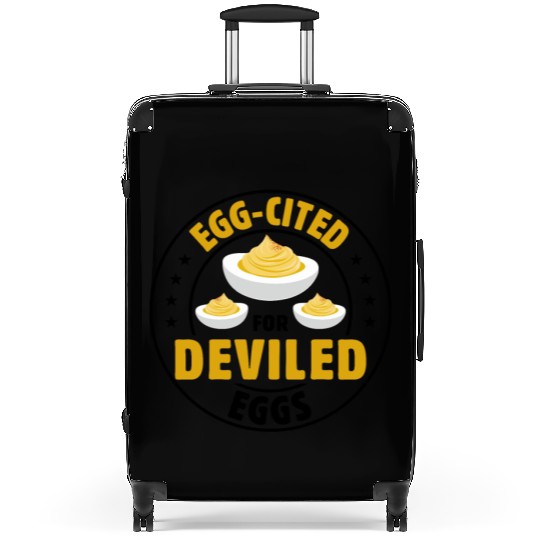 Funny Deviled Eggs Designs For Deviled Egg Lover Suitcases