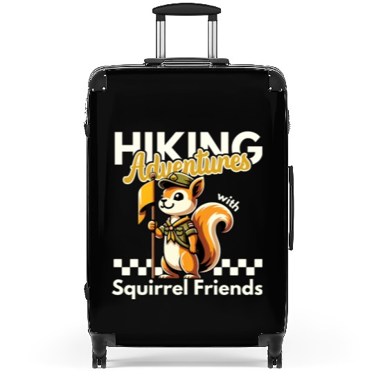 Hiking Adventures with Squirrel Friends Funny Team Suitcases